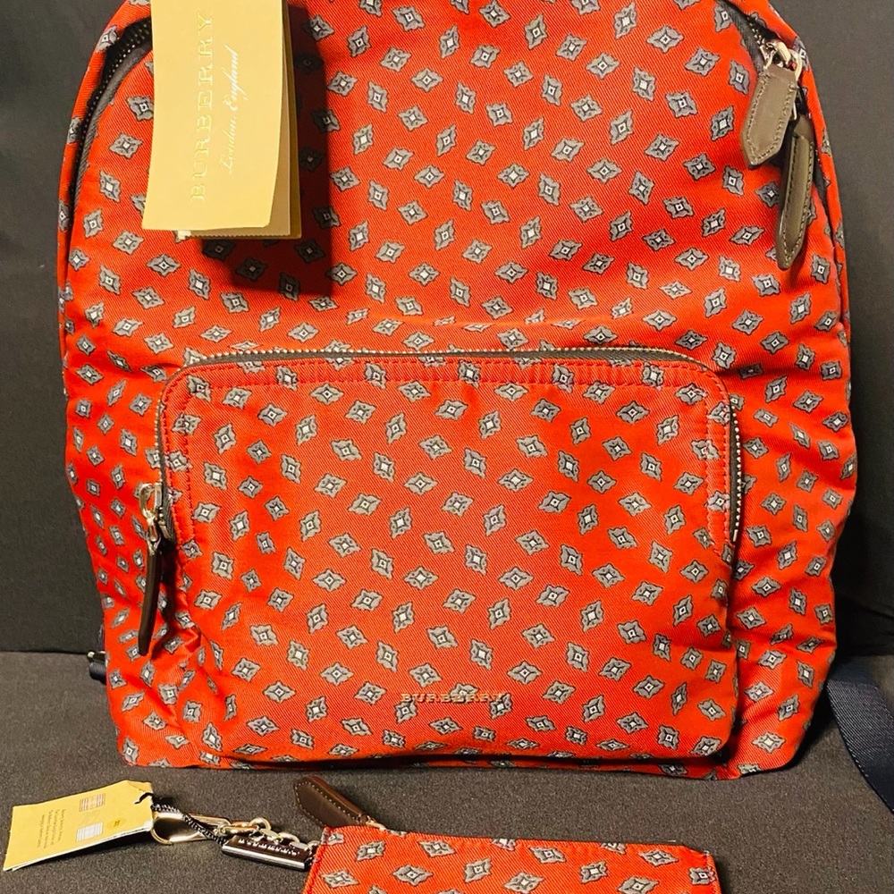 Burberry Backpack Monogram Abbeydale Tie Print